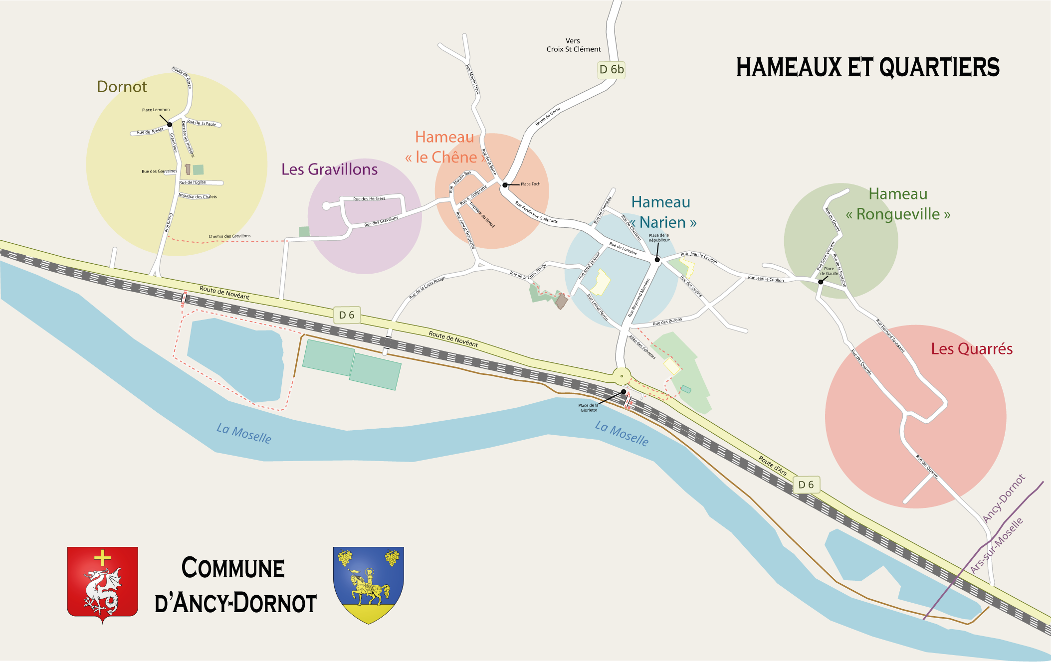 Plan Ancy-Dornot_Hameaux et quartiers