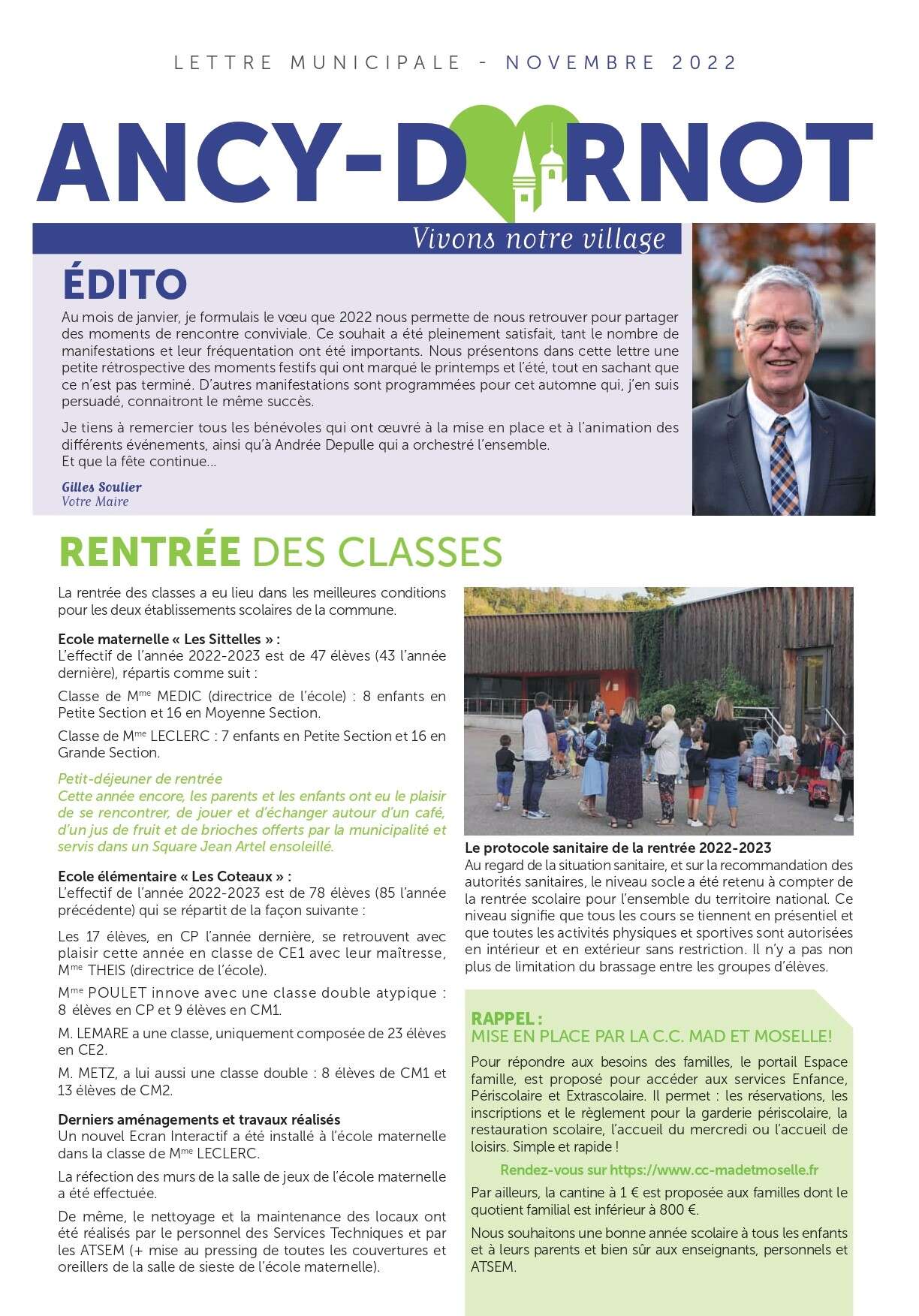 Lettre AD Novembre 2021